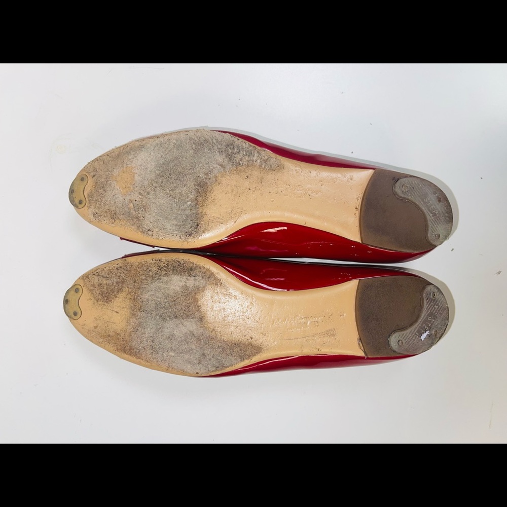 Red Salvatore Ferragamo Women Varina Ballet Flat Size 11 - Picture 2 of 6